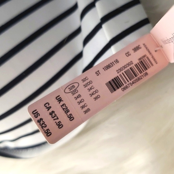 🆕️NWT 2016 Victoria's Secret Strapless Flirt Bandeau Molded Padded Pushup 32B - Picture 11 of 16